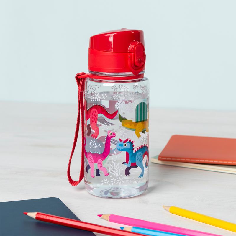 rex london Children's water bottle - Baby Dinos (sports cap 450ml)