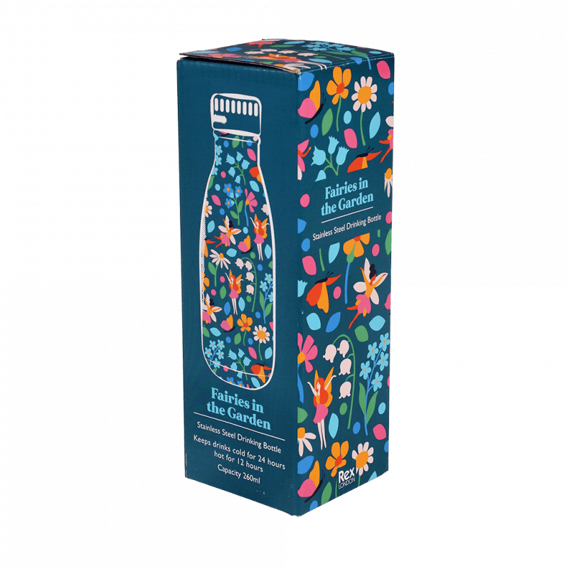 Rex London Children's Water Bottle - Fairies In The Garden (stainless Steel 260ml)