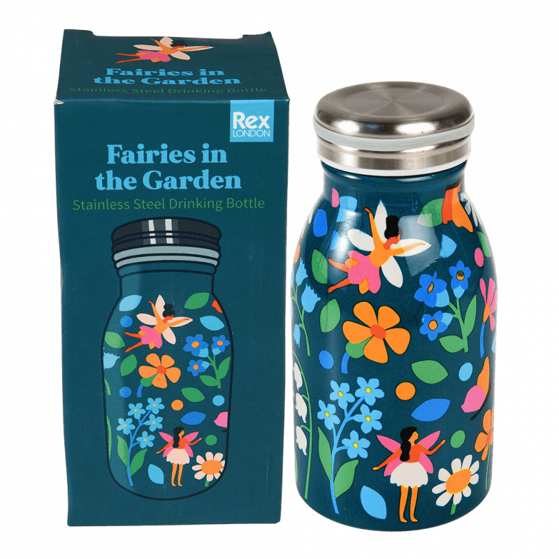 Rex London Children's Water Bottle - Fairies In The Garden (stainless Steel 250ml)