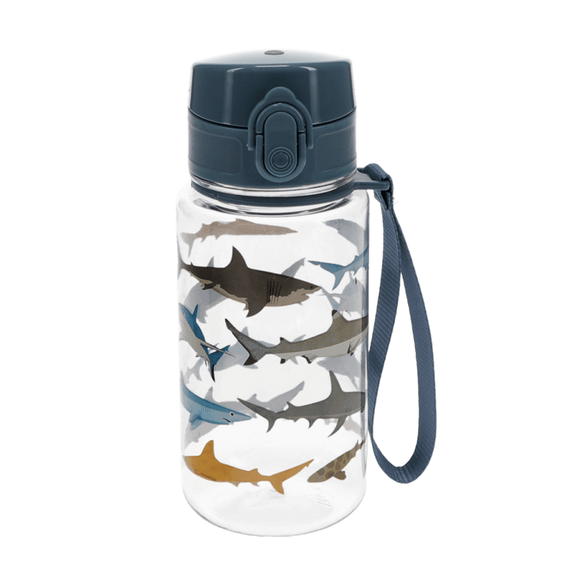 Rex London Children's Water Bottle - Sharks (sports Cap 450ml)
