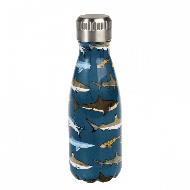 Rex London Children's Water Bottle - Sharks (stainless Steel 260ml)