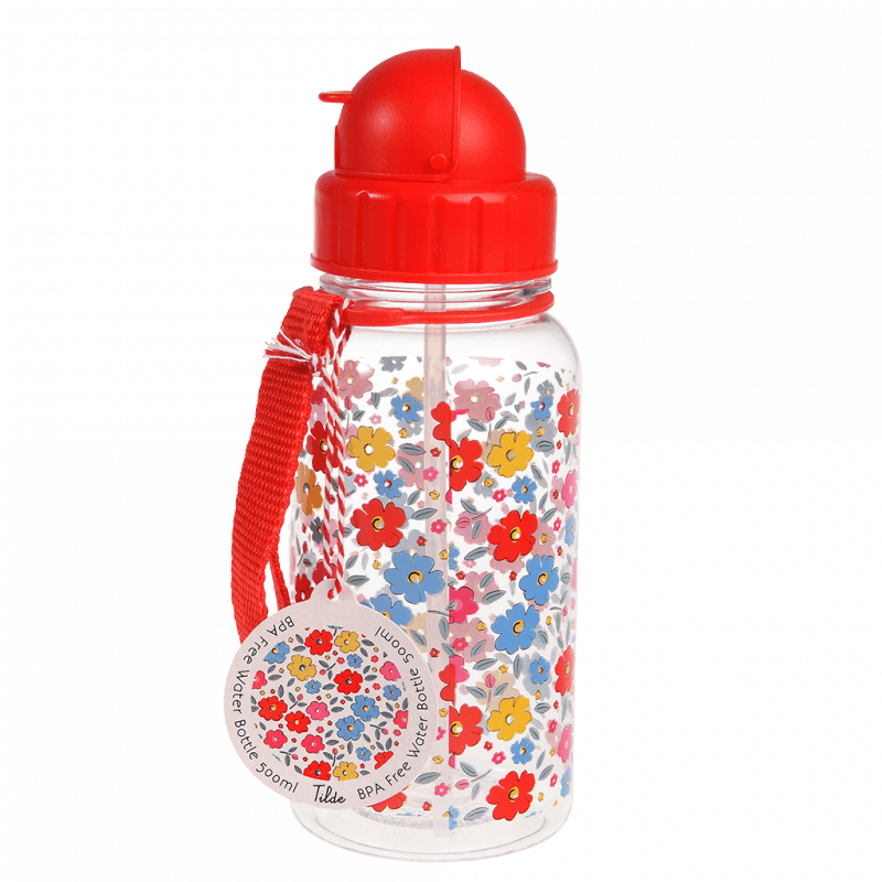 Rex London Children's Water Bottle - Tilde (integrated Straw 500ml)