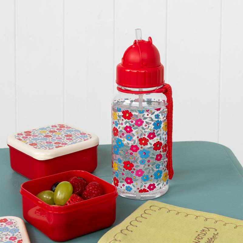 Rex London Children's Water Bottle - Tilde (integrated Straw 500ml)