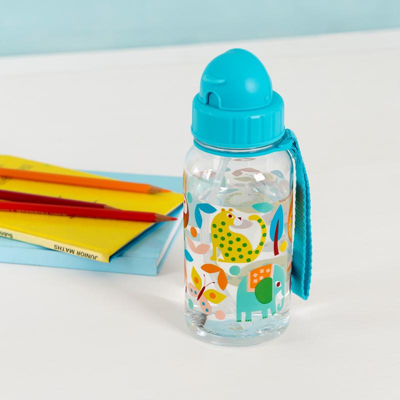 rex london Children's water bottle - Wild Wonders (integrated straw 500ml)