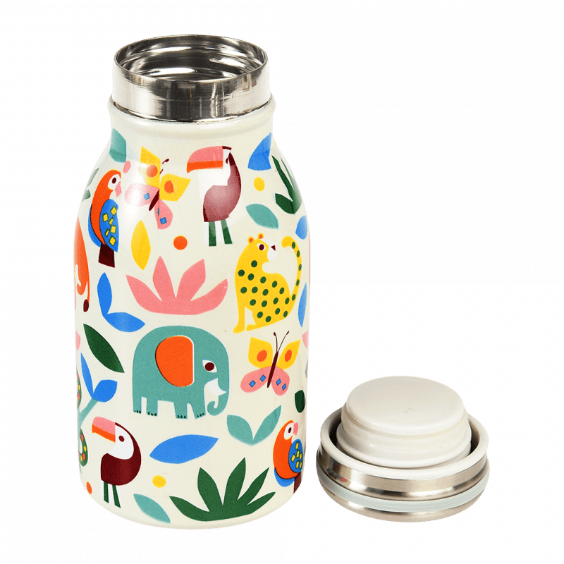 Rex London Children's Water Bottle - Wild Wonders (stainless Steel 250ml)