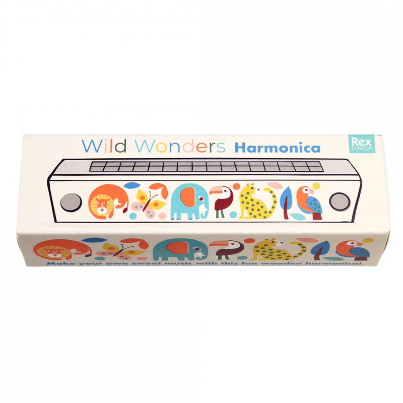 Rex London Children's Wooden Harmonica - Wild Wonders