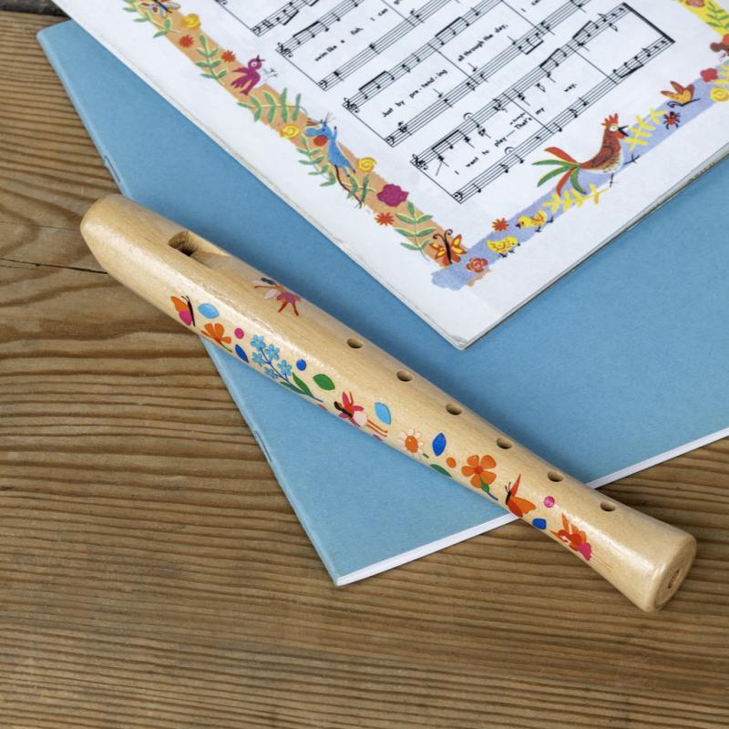 rex london Children's wooden recorder - Fairies in the Garden