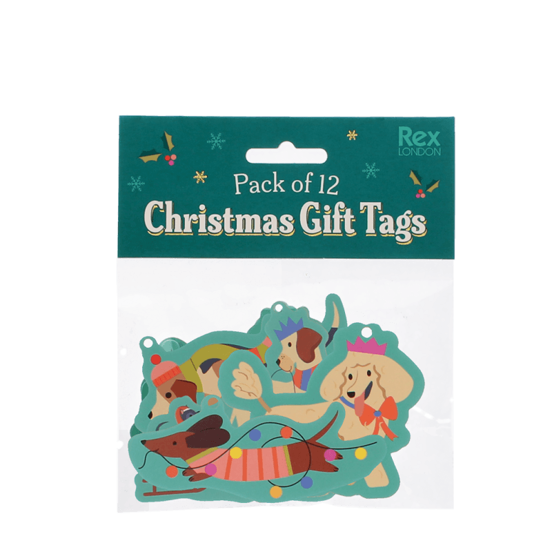 Rex London Christmas Gift Tags (pack Of 12) - Festive Friends