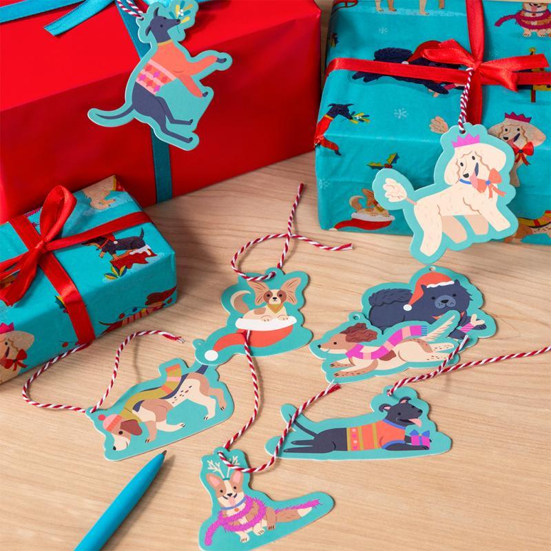 rex london Christmas gift tags (pack of 12) - Festive Friends