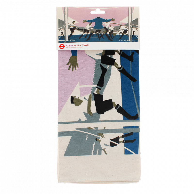 Rex London Cotton Tea Towel - TfL Vintage Poster "Cup Final"