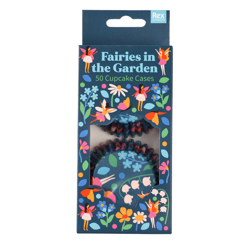 Rex London Cupcake Cases (pack Of 50) - Fairies In The Garden