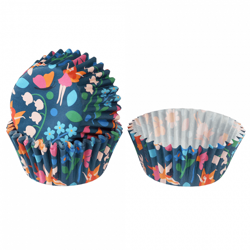 Rex London Cupcake Cases (pack Of 50) - Fairies In The Garden