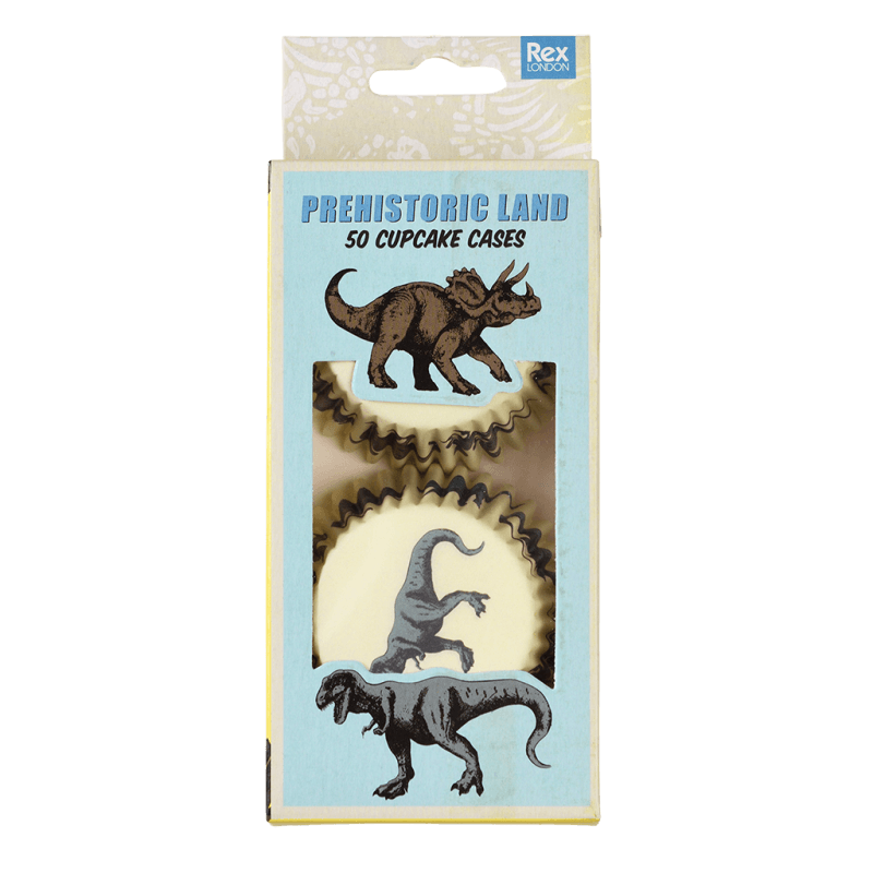 Rex London Cupcake Cases (pack Of 50) - Prehistoric Land