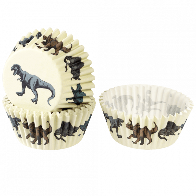 Rex London Cupcake Cases (pack Of 50) - Prehistoric Land