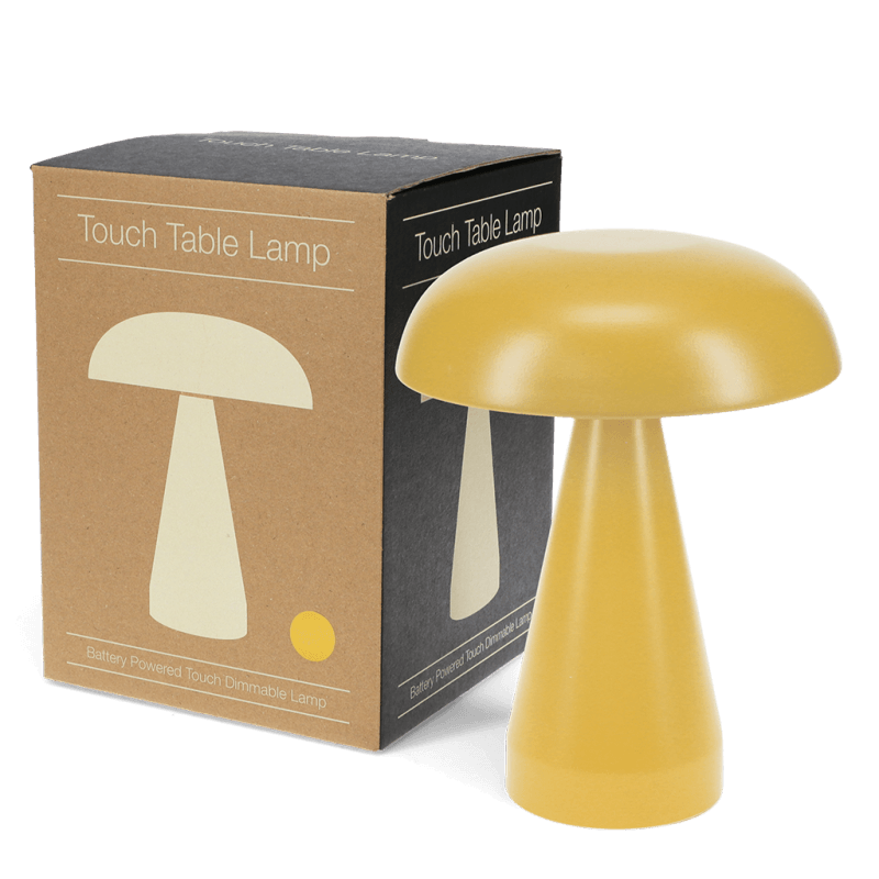 Rex London Dimmable Mushroom Touch Lamp - Mustard Yellow