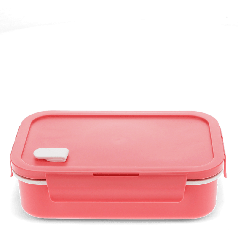 Rex London Double Wall Lunch Box With Divider - Rose Pink