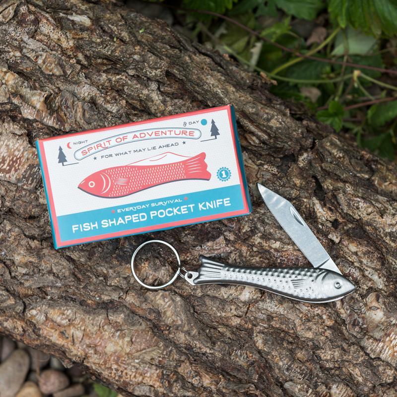 rex london Fish shaped pocket knife keyring - Spirit of Adventure