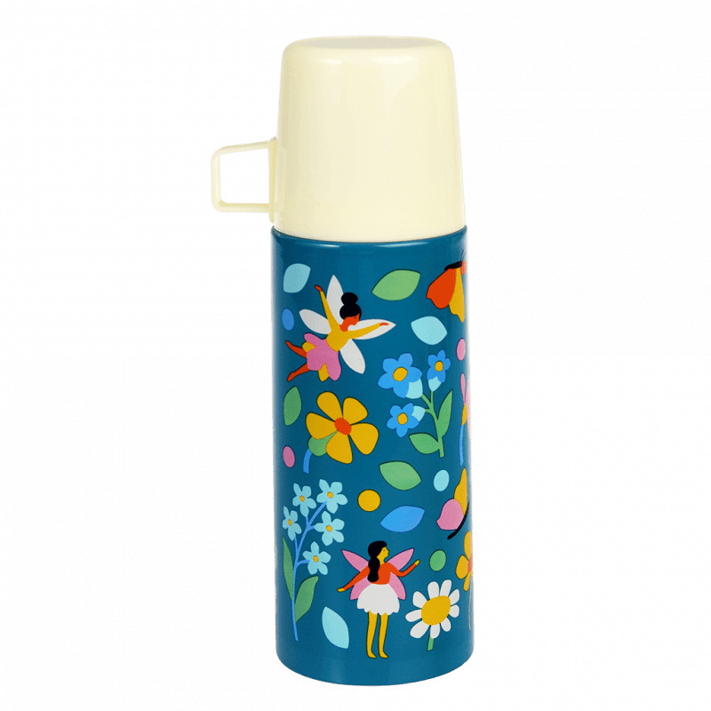 Rex London Flask And Cup 350ml - Fairies In The Garden