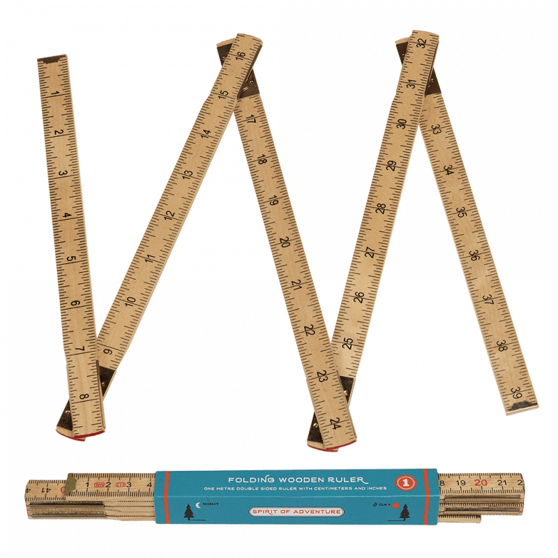 Rex London Folding Wooden Ruler - Spirit Of Adventure