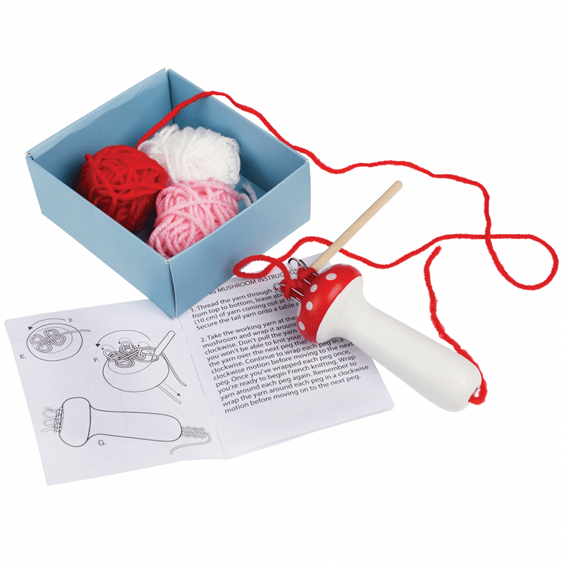 Rex London French Knitting Kit With Instruction - Mushroom