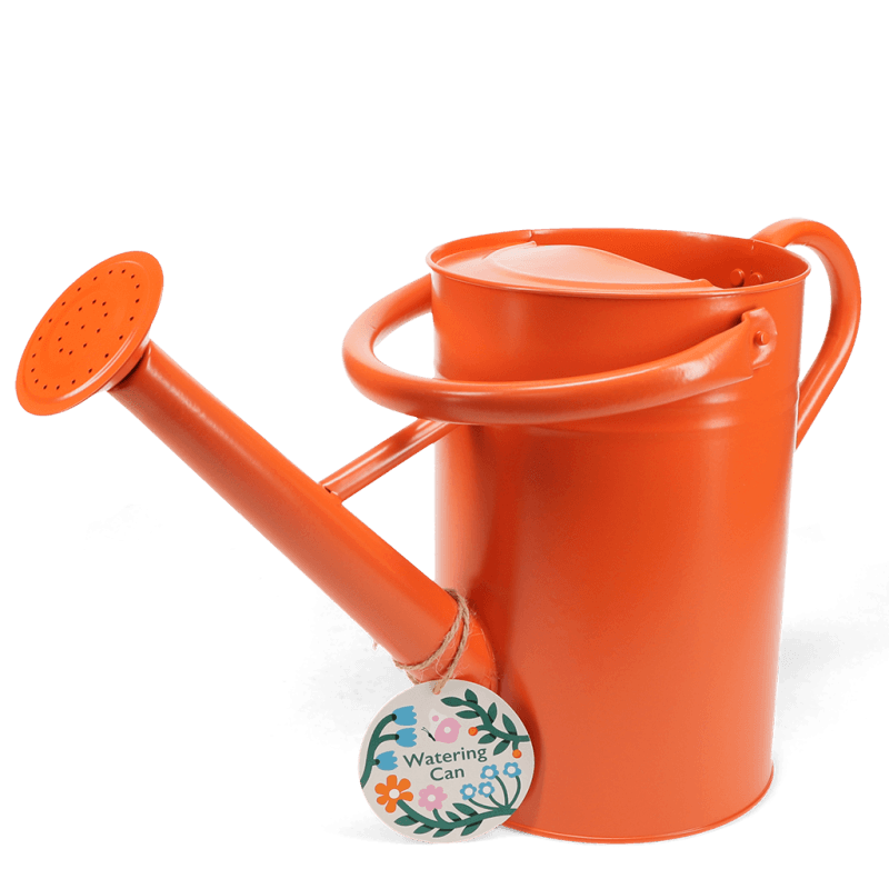 Rex London Galvanised Steel Watering Can 4.5L - Orange