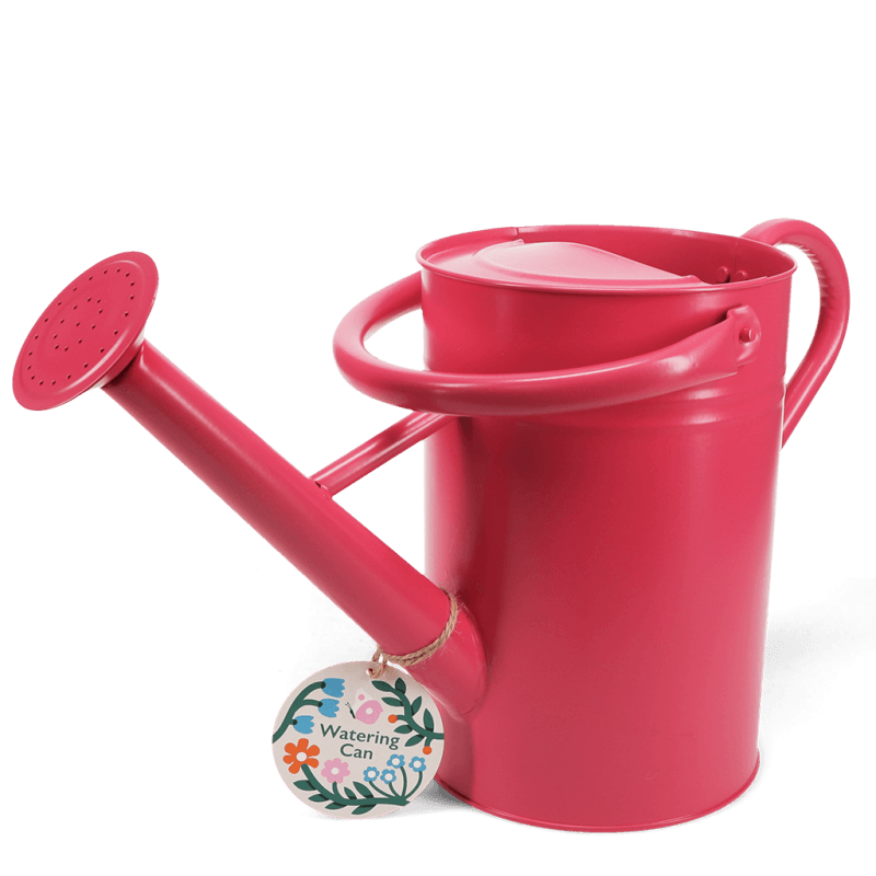 Rex London Galvanised Steel Watering Can 4.5L - Vibrant Pink