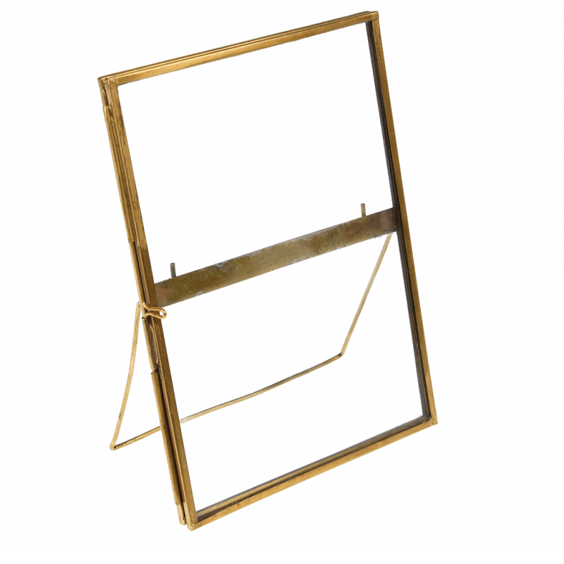 Rex London Glass And Brass Metal Standing Frame (18 X 13cm)