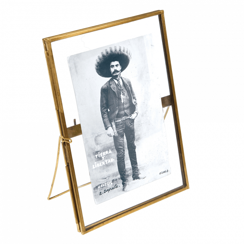 Rex London Glass And Brass Metal Standing Frame (18 X 13cm)