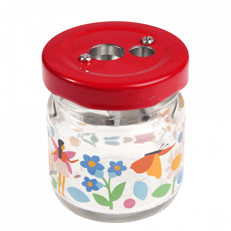 Rex London Glass Jar Pencil Sharpener - Fairies In The Garden