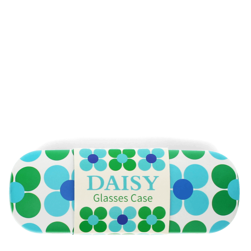 Rex London Glasses Case & Cleaning Cloth - Blue And Green Daisy