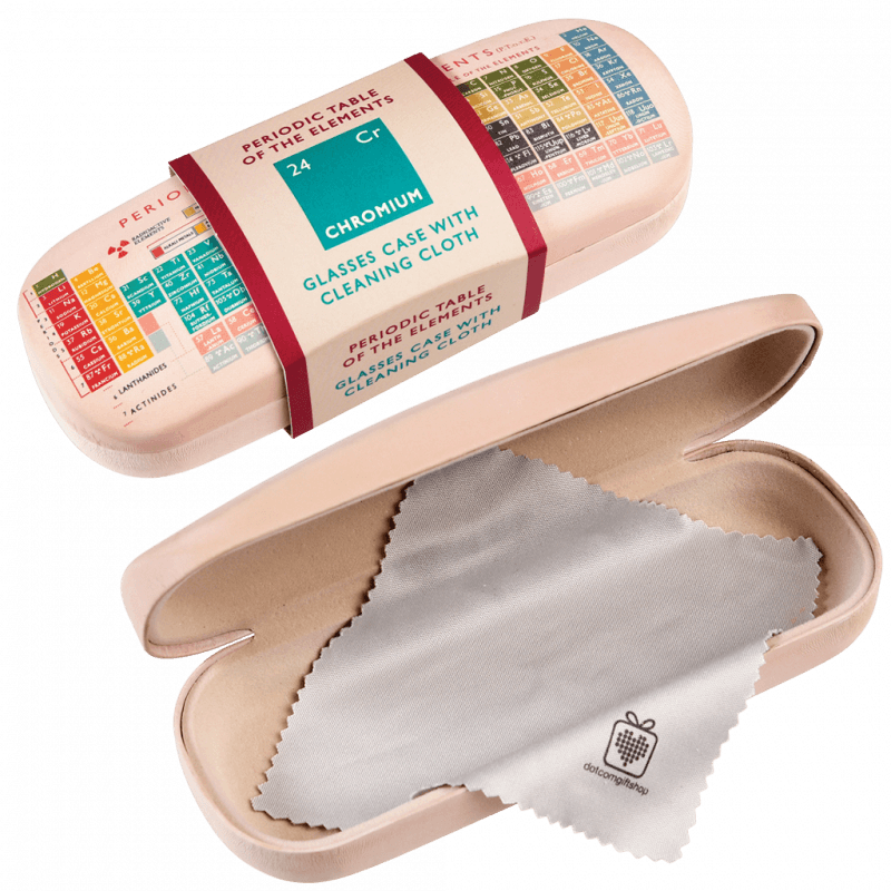 Rex London Glasses Case & Cleaning Cloth - Periodic Table