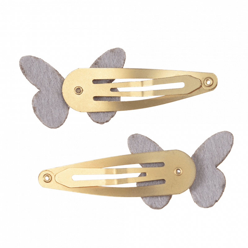 Rex London Glitter Hair Clips (set Of 2) - Fairies In The Garden Butterfly