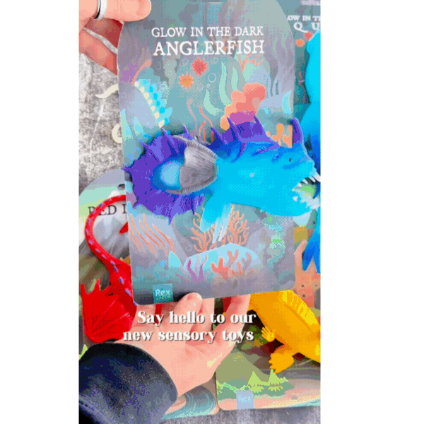 Rex London Glow In The Dark Squishy Toy - Angler Fish