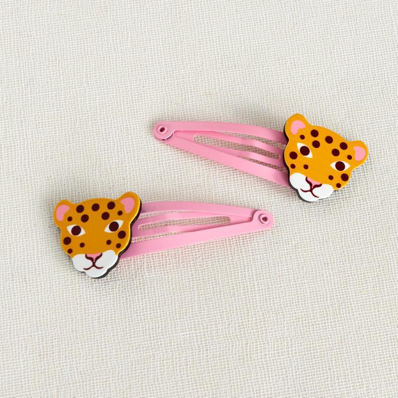 rex london Hair clips (set of 2) - Wild Wonders leopard