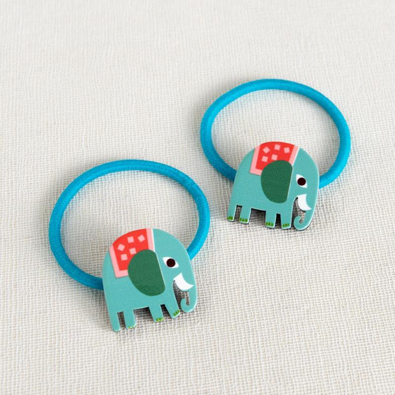 rex london Hair ties (set of 2) - Wild Wonders elephant