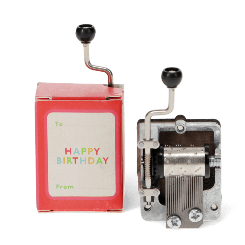 Rex London Hand-crank Music Box (SINGLE) - Happy Birthday