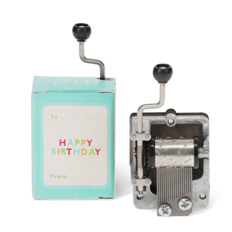 Rex London Hand-crank Music Box (SINGLE) - Happy Birthday