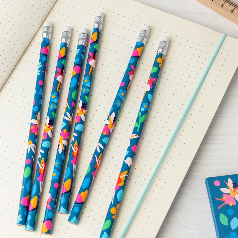 rex london HB pencils (pack of 6) - Fairies in the Garden