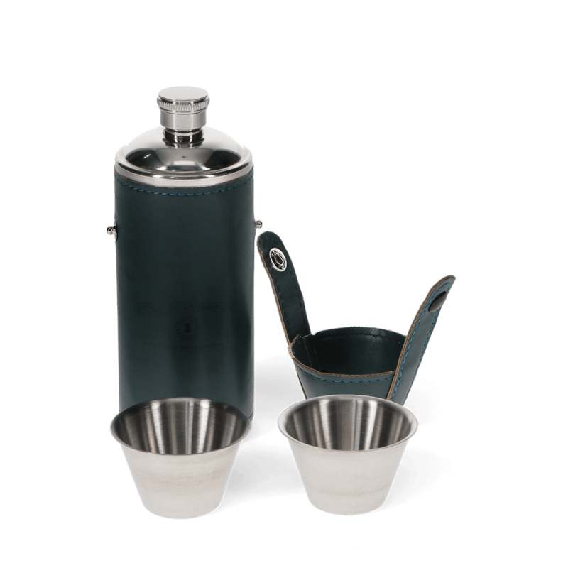 Rex London Hunter Hip Flask With 2 Cups 220ml - Spirit Of Adventure