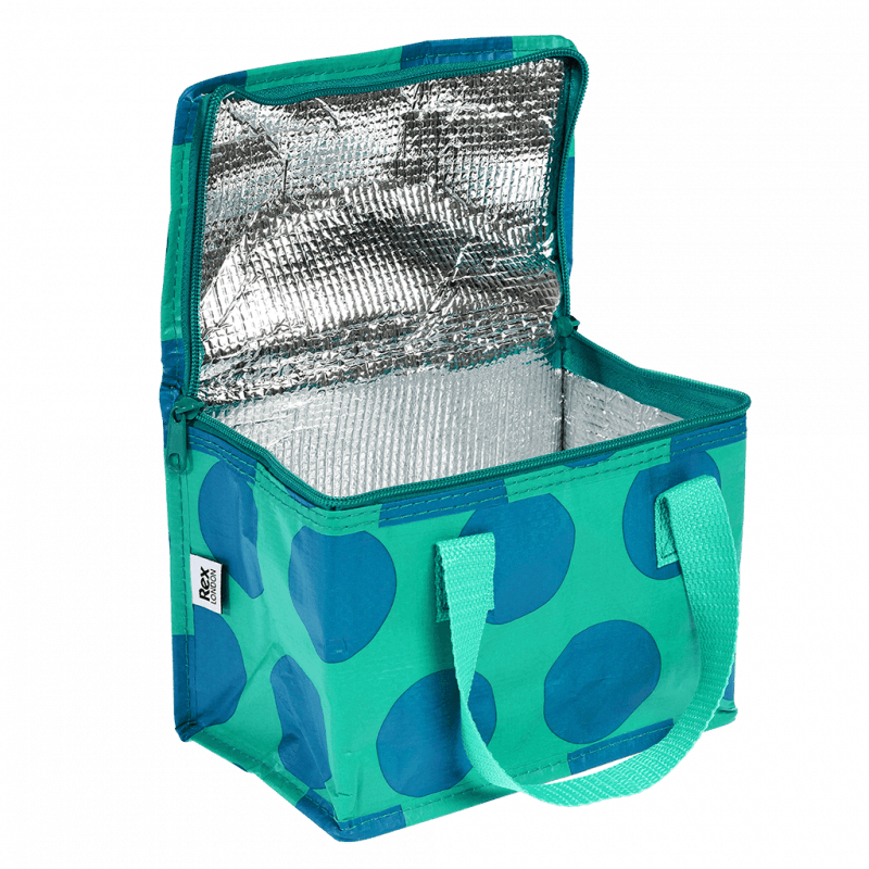Rex London Insulated Lunch Bag - Spotlight Blue On Turquoise