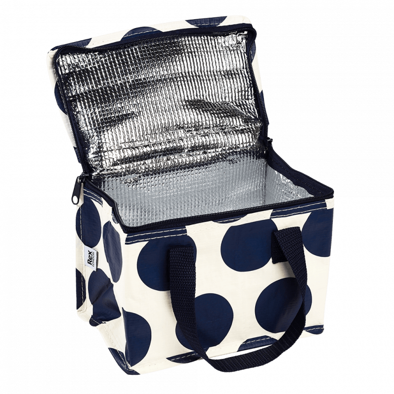 Rex London Insulated Lunch Bag - Spotlight Navy On White