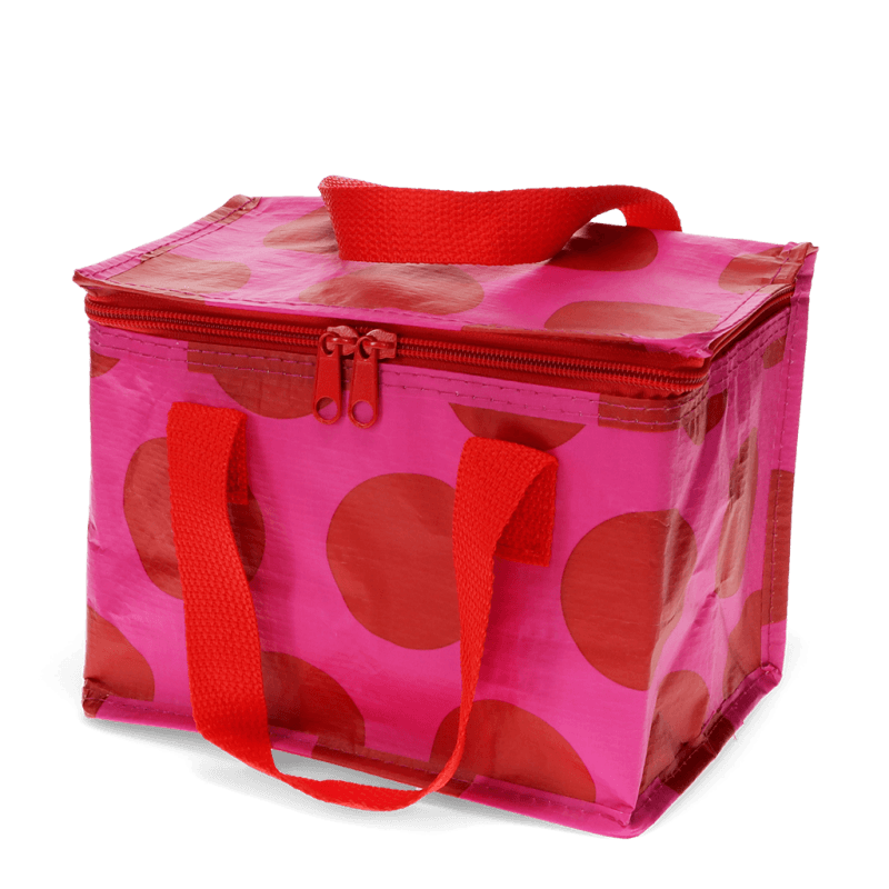 Rex London Insulated Lunch Bag - Spotlight Red On Pink