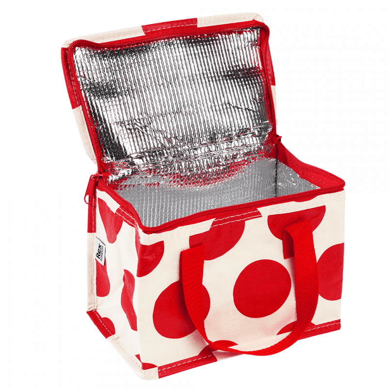 Rex London Insulated Lunch Bag - Spotlight Red On White