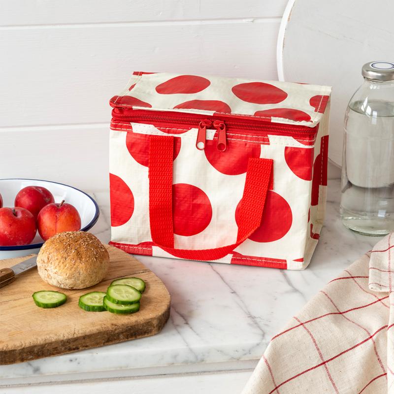 rex london Insulated lunch bag - Spotlight red on white