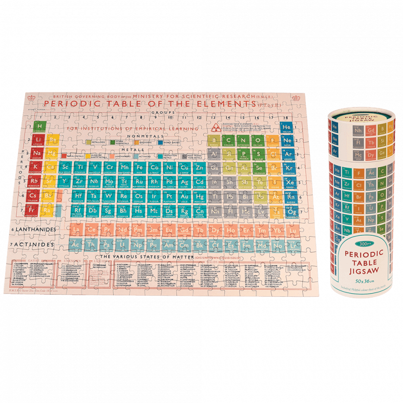Rex London Jigsaw Puzzle In A Tube (300 Piece) - Periodic Table