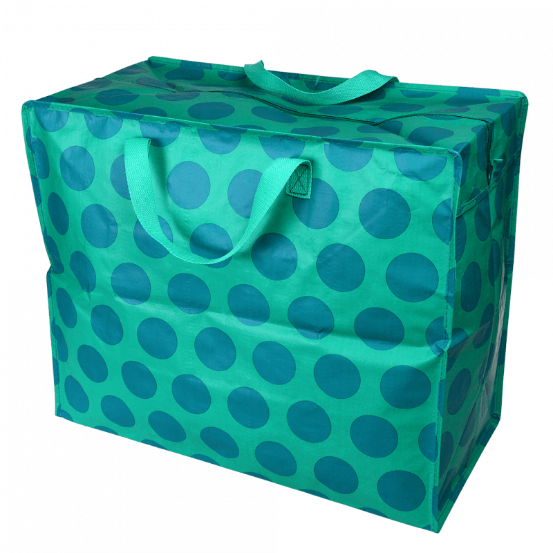 Rex London Jumbo Storage Bag - Spotlight Blue On Turquoise