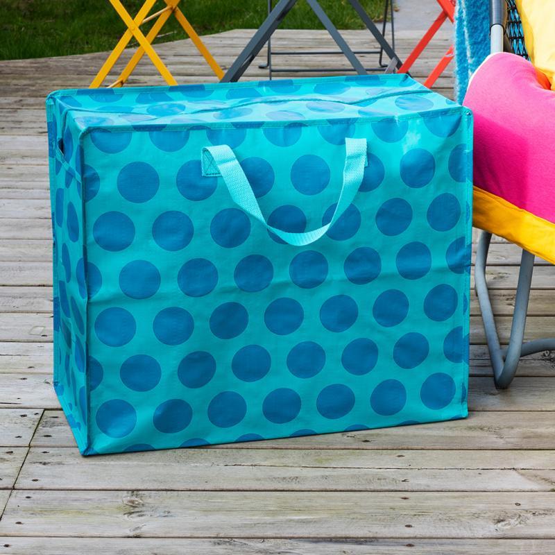 rex london Jumbo storage bag - Spotlight blue on turquoise