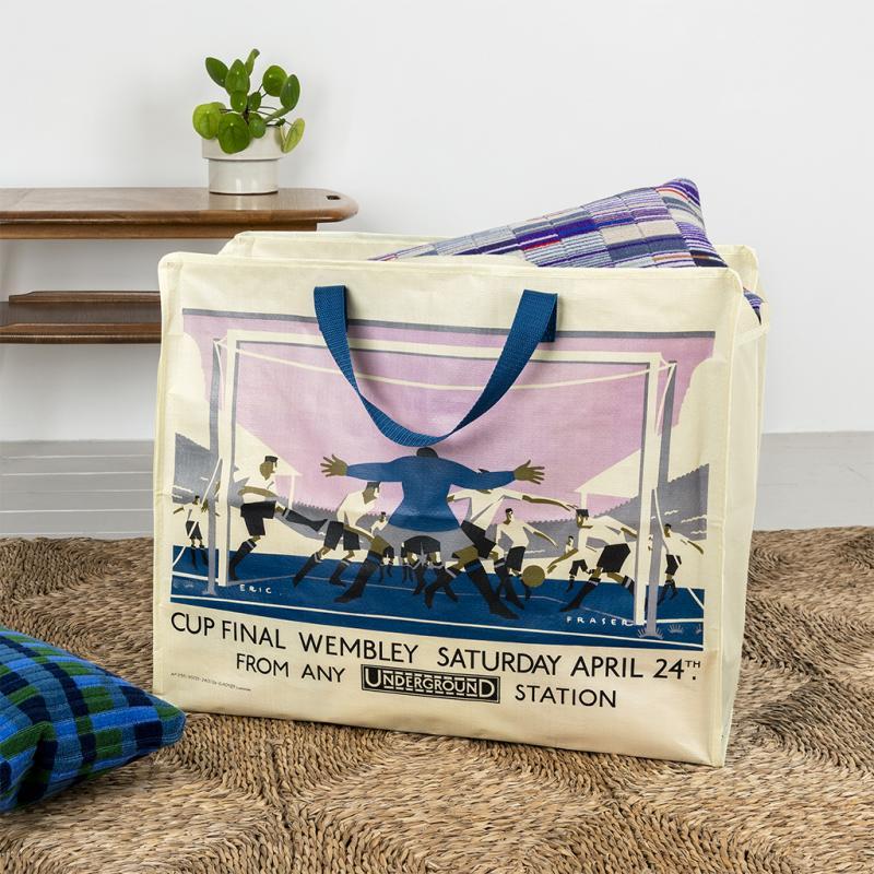 rex london Jumbo storage bag - TfL Vintage Poster "Cup Final"