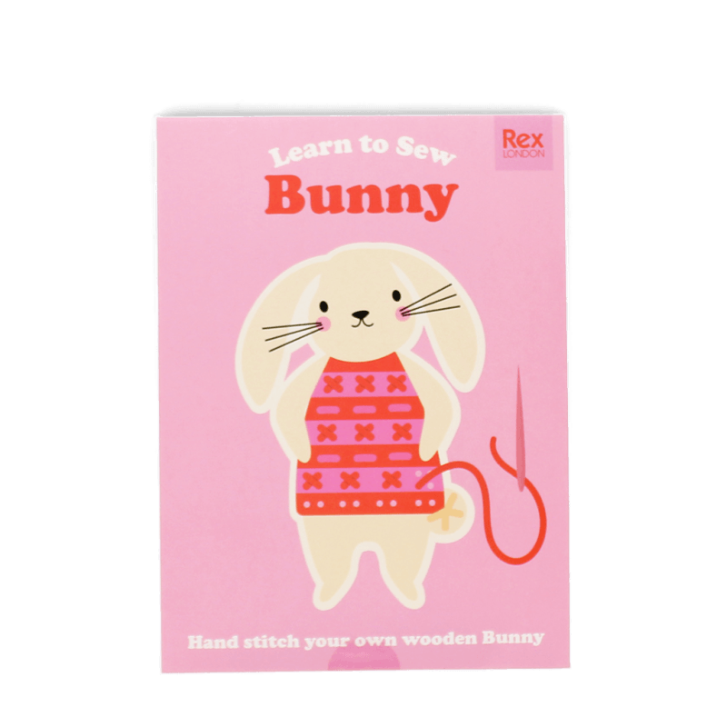 Rex London Learn To Sew Wooden Hand-stitch Set - Bunny