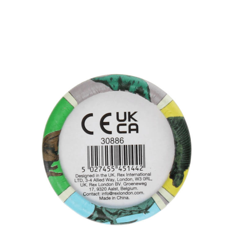 Rex London Long Tube Of Colouring Pencils - Prehistoric Land